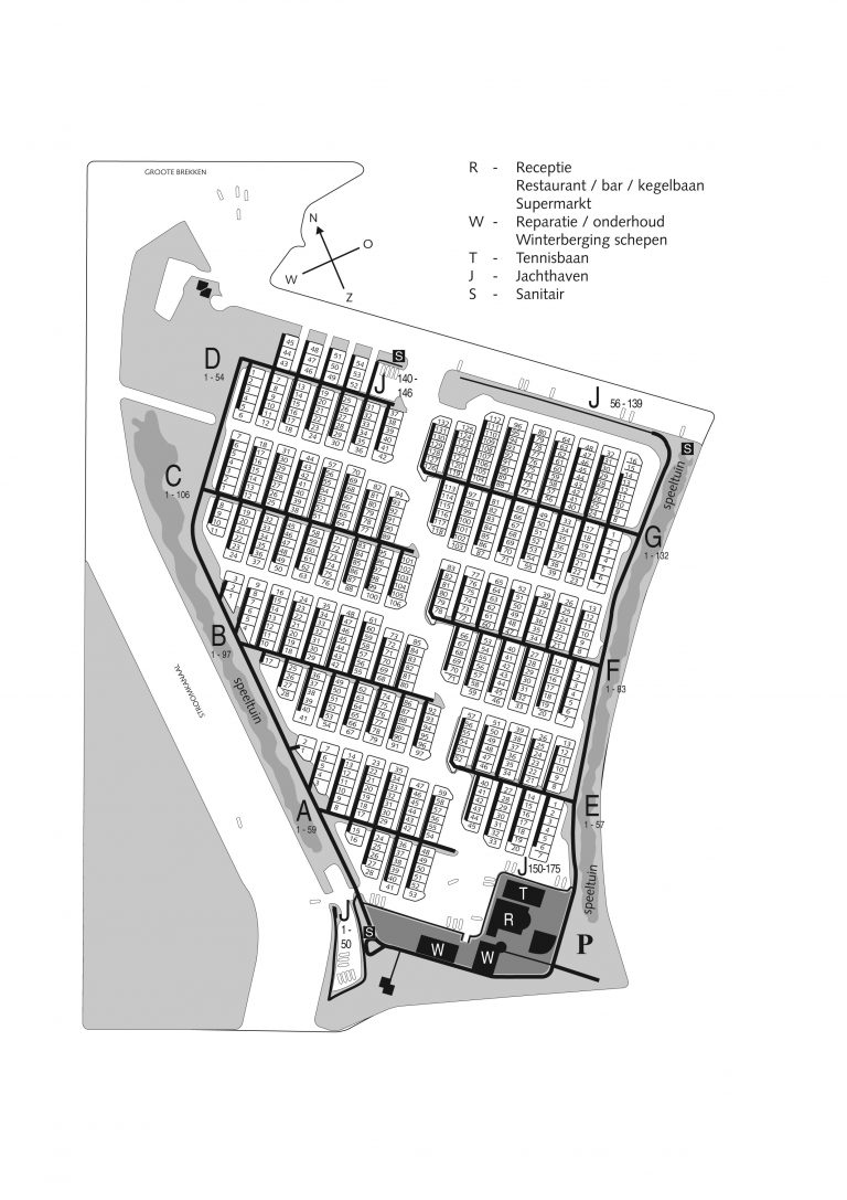 Grundriss chaletpark WSC de Brekken Lemmer